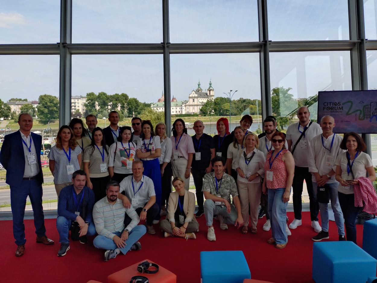 Picture of the URBACT Pioneers, Cities Forum 2025 in Krakow, Poland. 