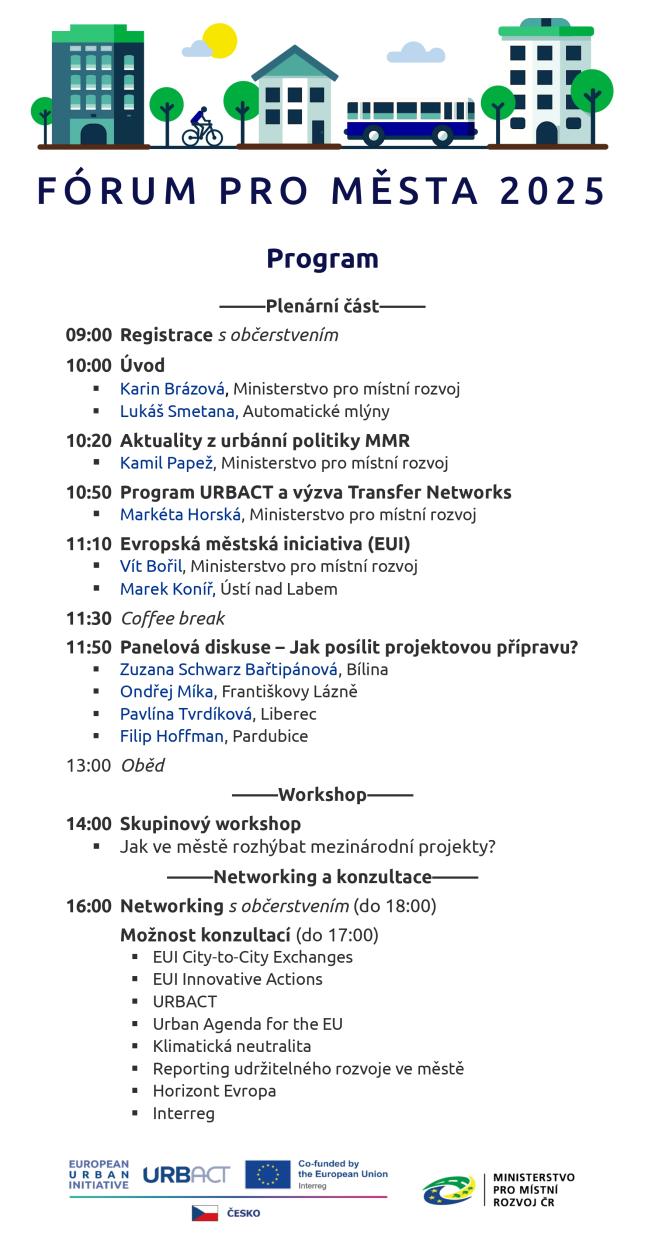 Program Fóra pro města 2025