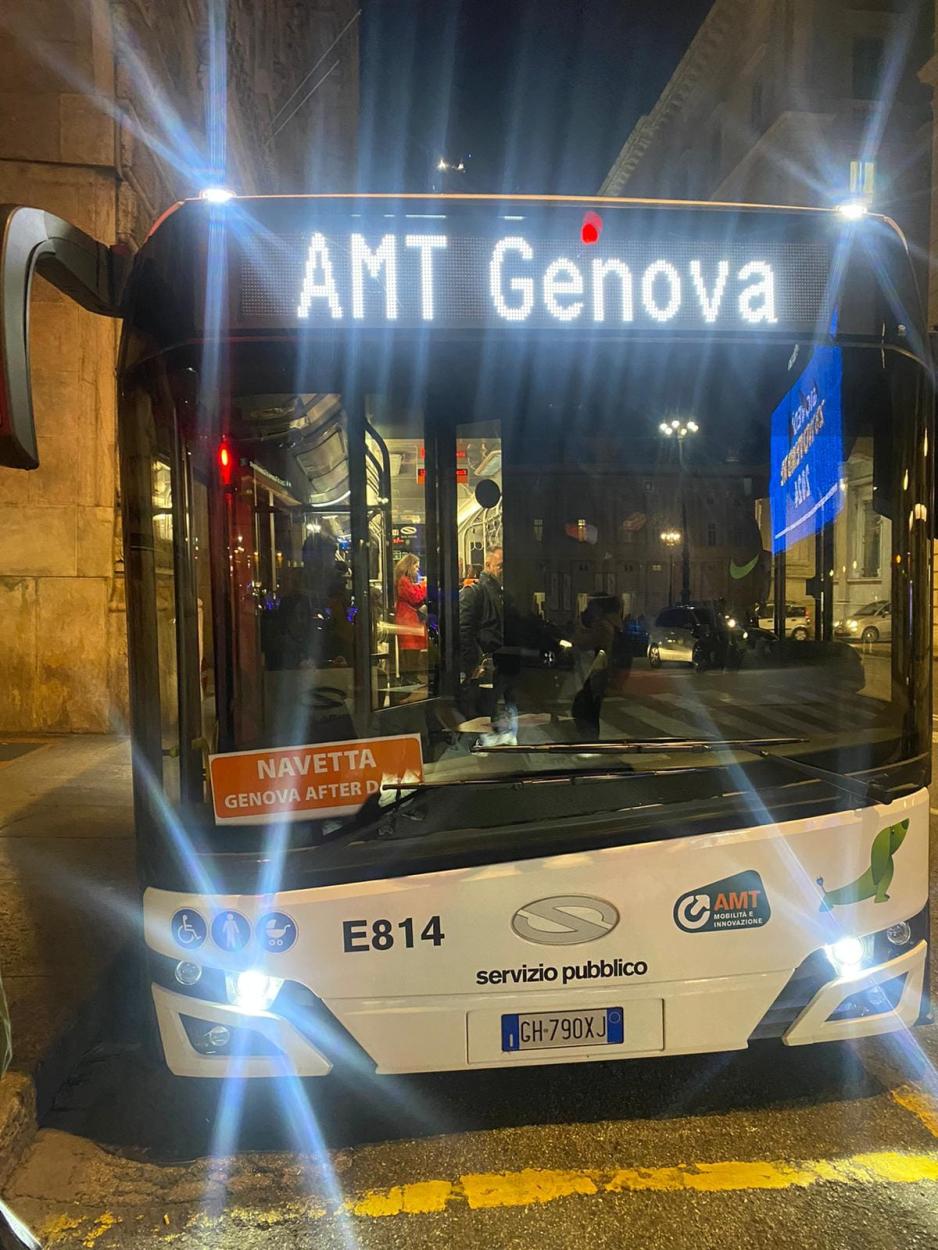 Genoa (Italy) night bus