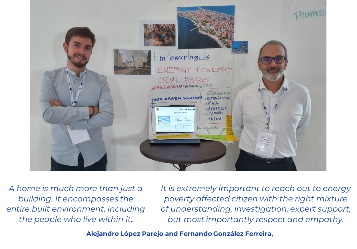 Alejandro López Parejo and Fernando González Ferreira, two of key developers of the Energy Poverty Intelligence Unit at EMSV Getafe.