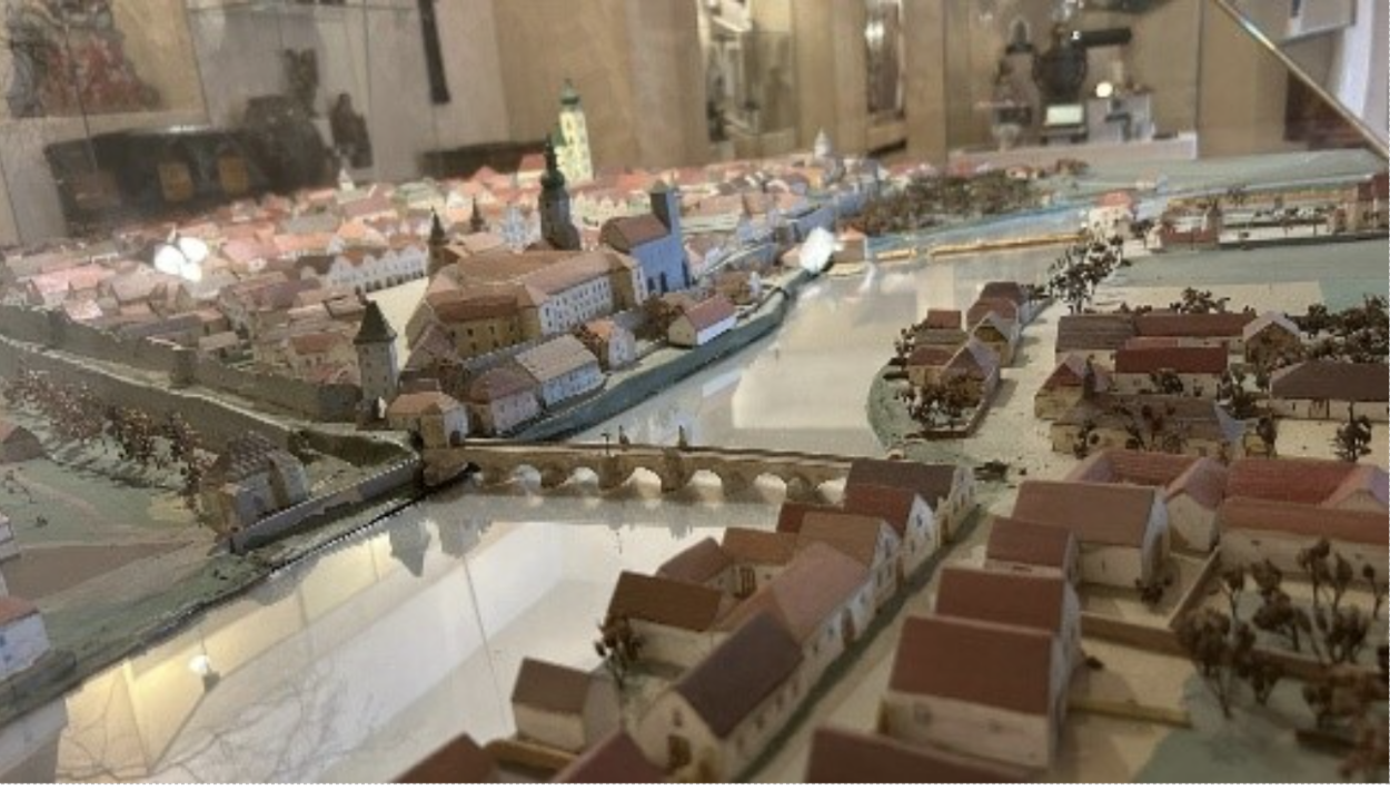 Virtual Reality cityscape of Písek