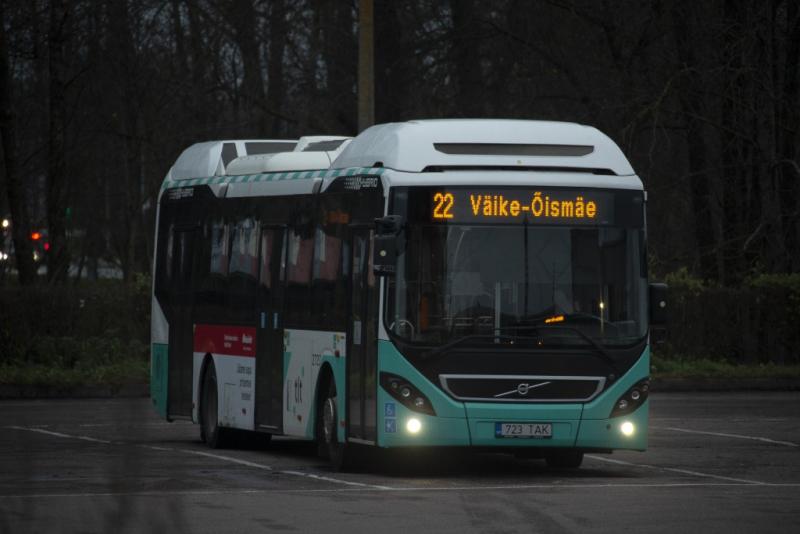 Night bus in Tallinn (Estonia)