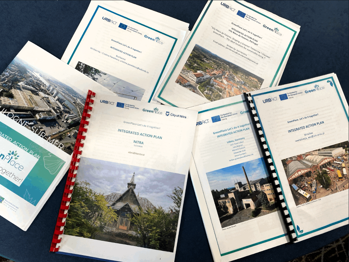 Documents laid out on the table.