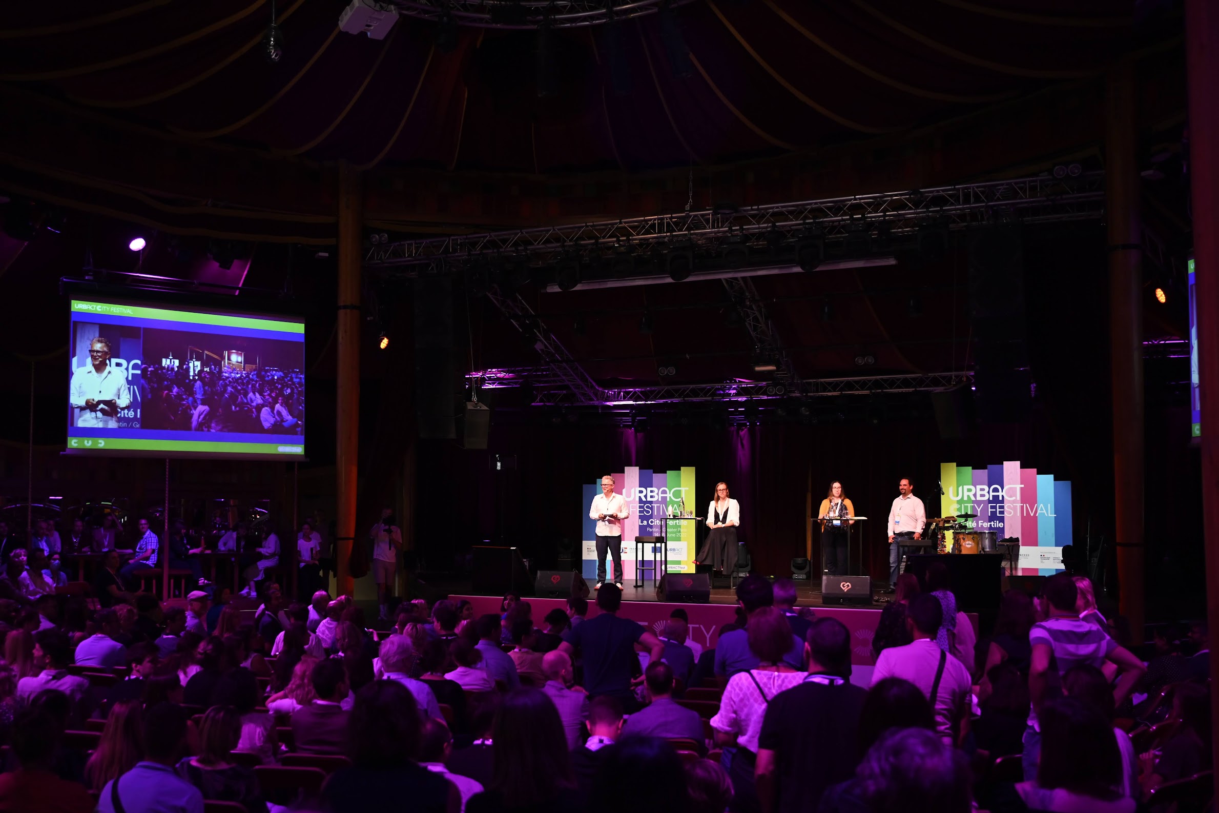 'Cities in the frontline of the climate emergency' panel during the URBACT City Festival, June 2022.