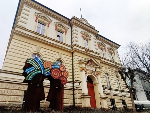 Bielsko-Biala monument visited during the study visit in December 2024