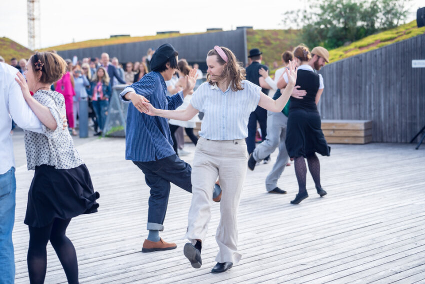 URBACT University Malmo 2023 dancing in the rooftop