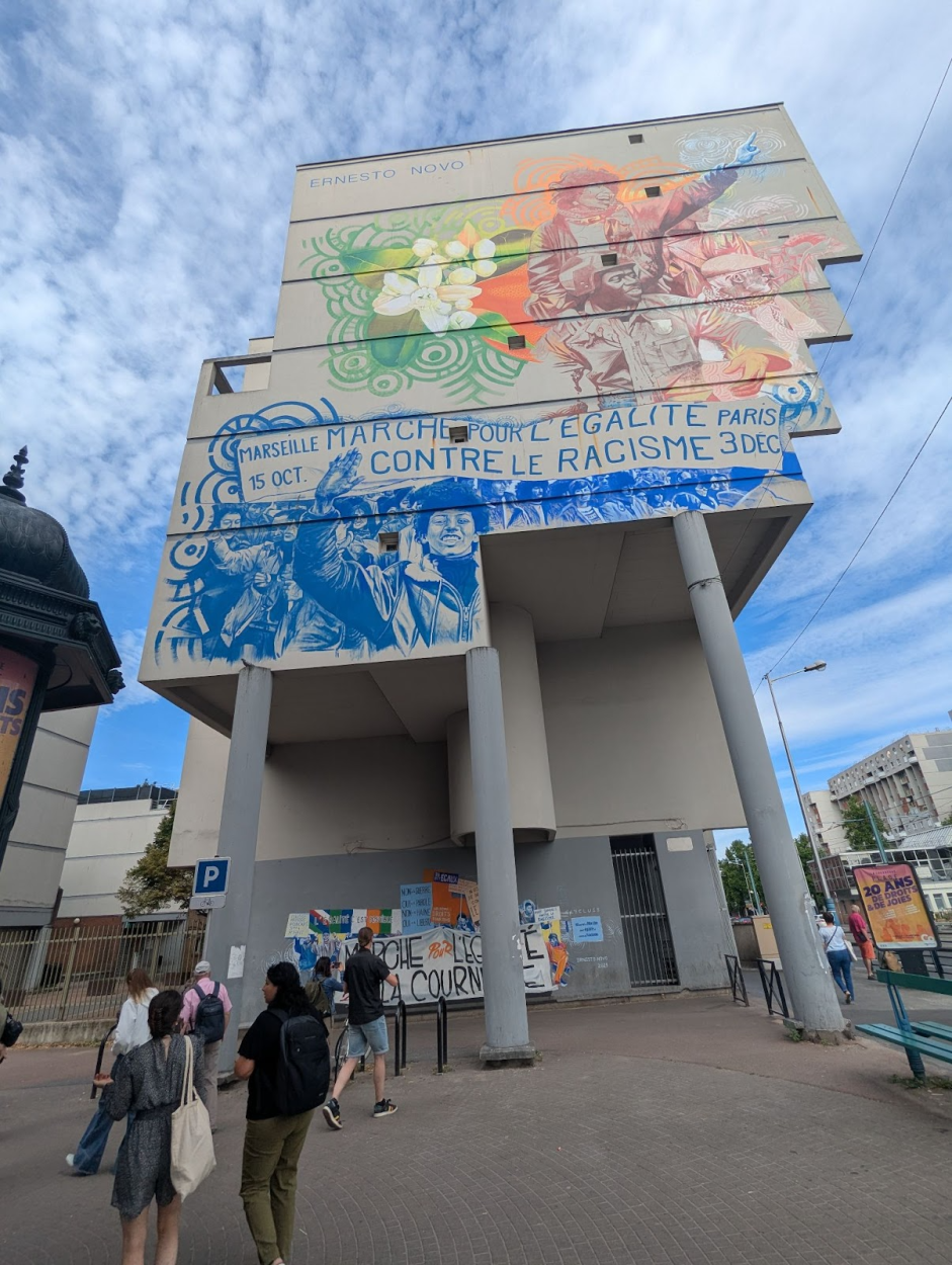 Mural commemorating the March for Equality in La Courneuve