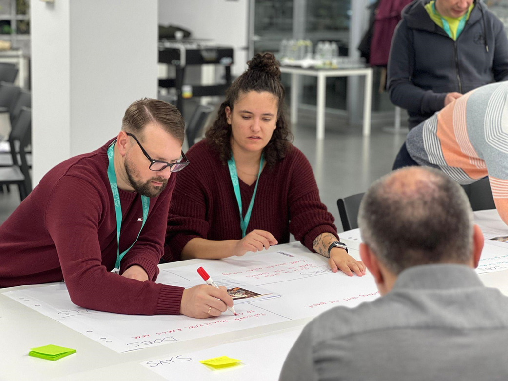 Exploring personas’ emotions during PUMA workshop in Nova Gorica. Photo credit: Maciej Zacher