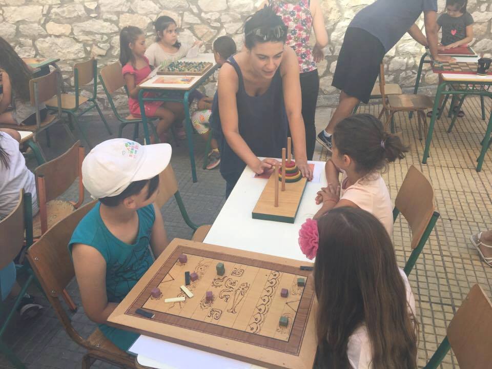 Educators, psychologists, sociologists overseeing playing activities during Toys of the World - Larissa (GR)