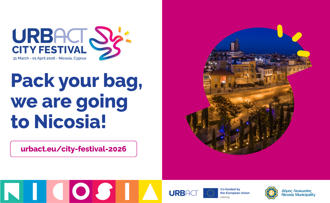 URBACT City Festival 2026. Pack your bags for Nicosia.