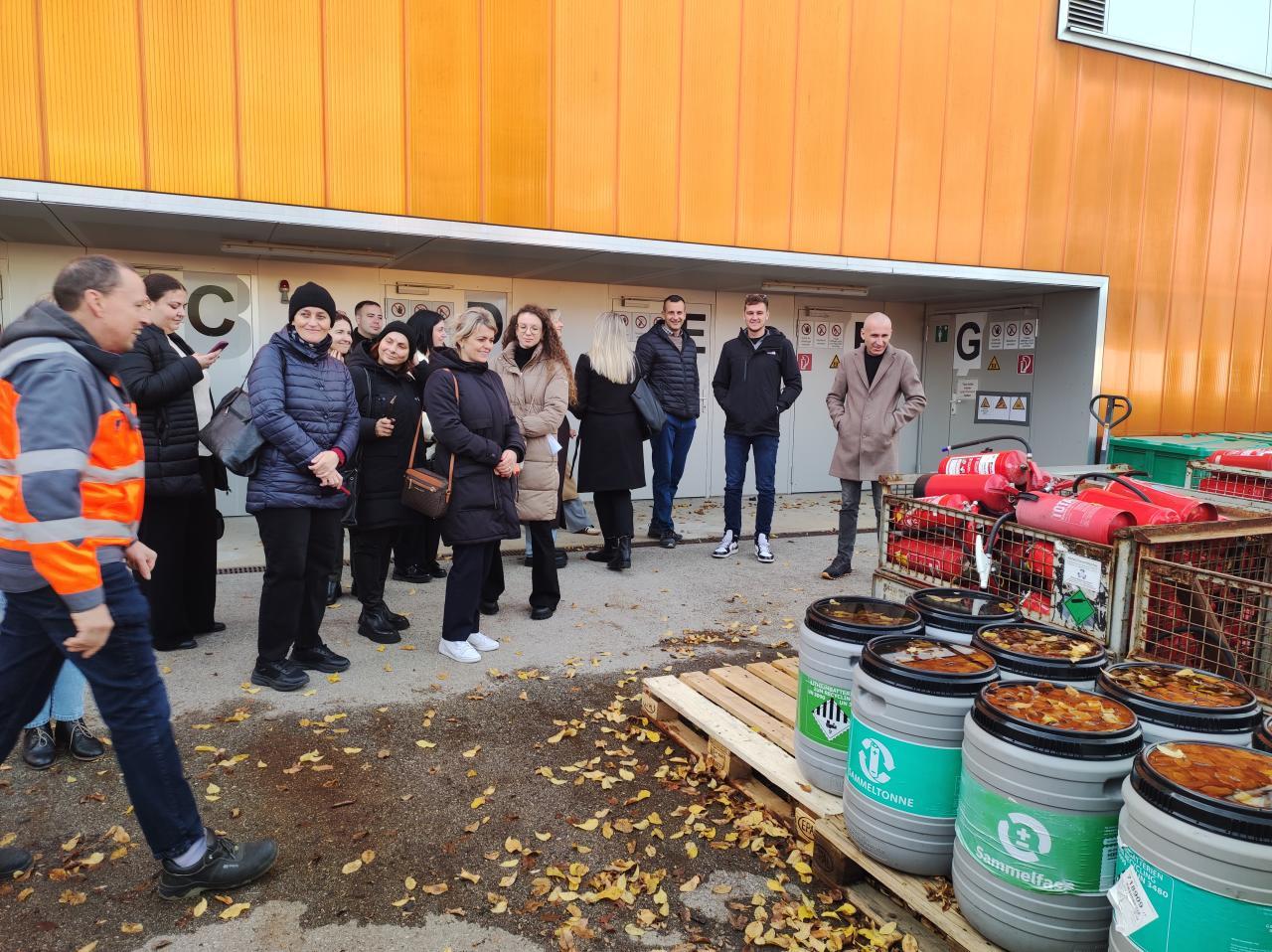 Waste management URBACT Pioneers at the site visit in Munich