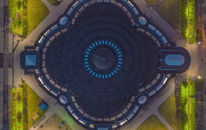 Centennial Hall air view