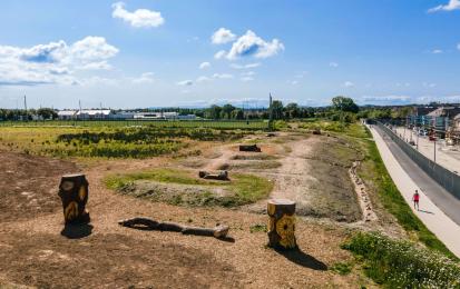 After rehabilitation (2022) of the brownfield. Photo credits: City of Limerick
