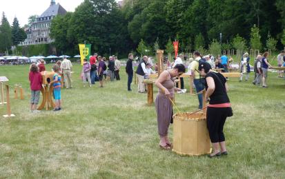 Photo description: The brownfields of Löbau’s former sugar factory before after revitalisation (2012). Photo credits: City of Löbau