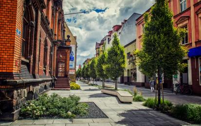 After street revitalisation. Photo credits: Municipality of Ostrów Wielkopolski