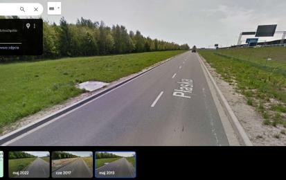 Motorway green spaces before (2013) planting. Photo credits: Google Street View.