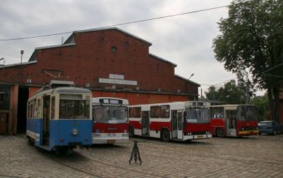 Tram depot in Wrocław before the project. Photo credits: Klub Sympatykow Transportu Miejskiego and Convention Bureau Wrocław.