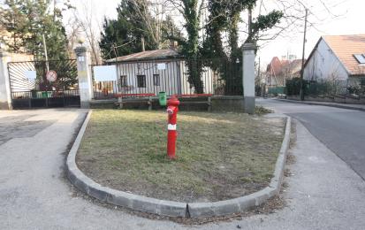 Median strip before (2020) rewilding. Photo credits: Municipality of Hegyvidék. 