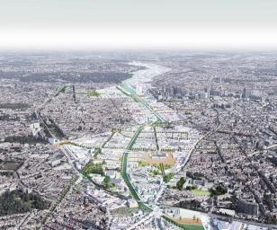 View of canal in Brussels 