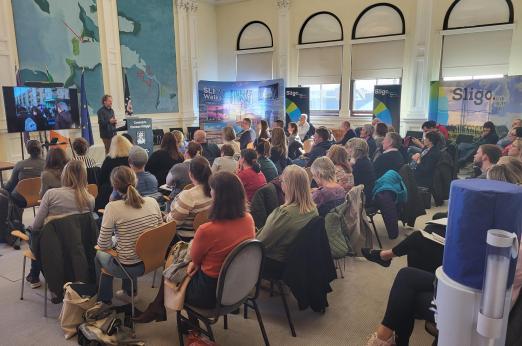 Adam Roigart inspiring the event participants