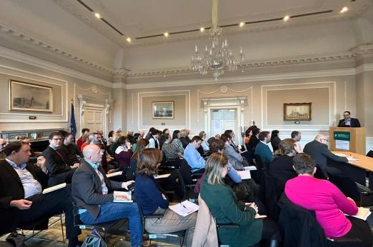 Audience at the URBACT IRELAND InfoDay, the Custom House, Dublin on January 31st, 2023