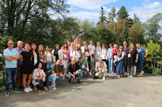 Group photo from transnational meeting in Slovenia