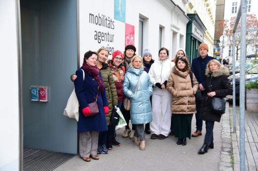 Group photo of the Urban Mobility clustrer in Vienna
