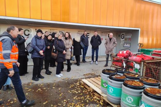 Waste management URBACT Pioneers at the site visit in Munich