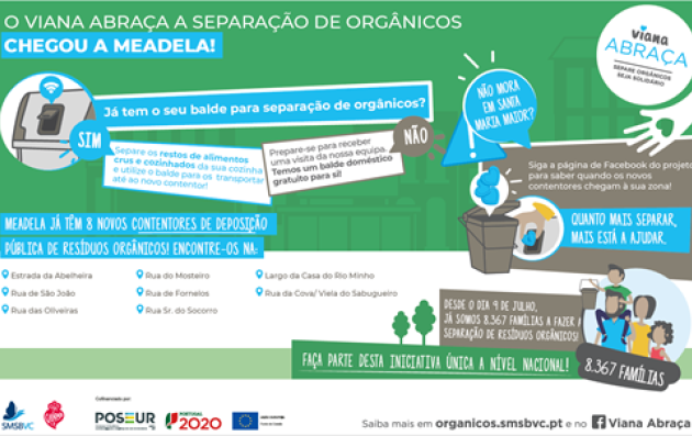 Flyer promoting a waste separation initiative called