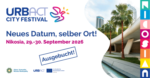 URBACT City Festival in Nikosia, Zypern, 29.-30. September 2026, ausgebucht