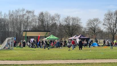 People in a park in Sweden