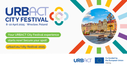 Abia așteptăm să vă urăm bun venit la Festivalul URBACT City 2025, care se desfășoară în vibrantul oraș Wrocław, Polonia, în perioada 8-10 aprilie 2025!   