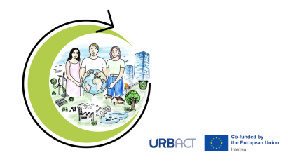 LET'S GO CIRCULAR! visual and URBACT Logo