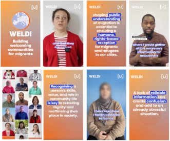 Screenshots from WELDI's migrant recommendation video